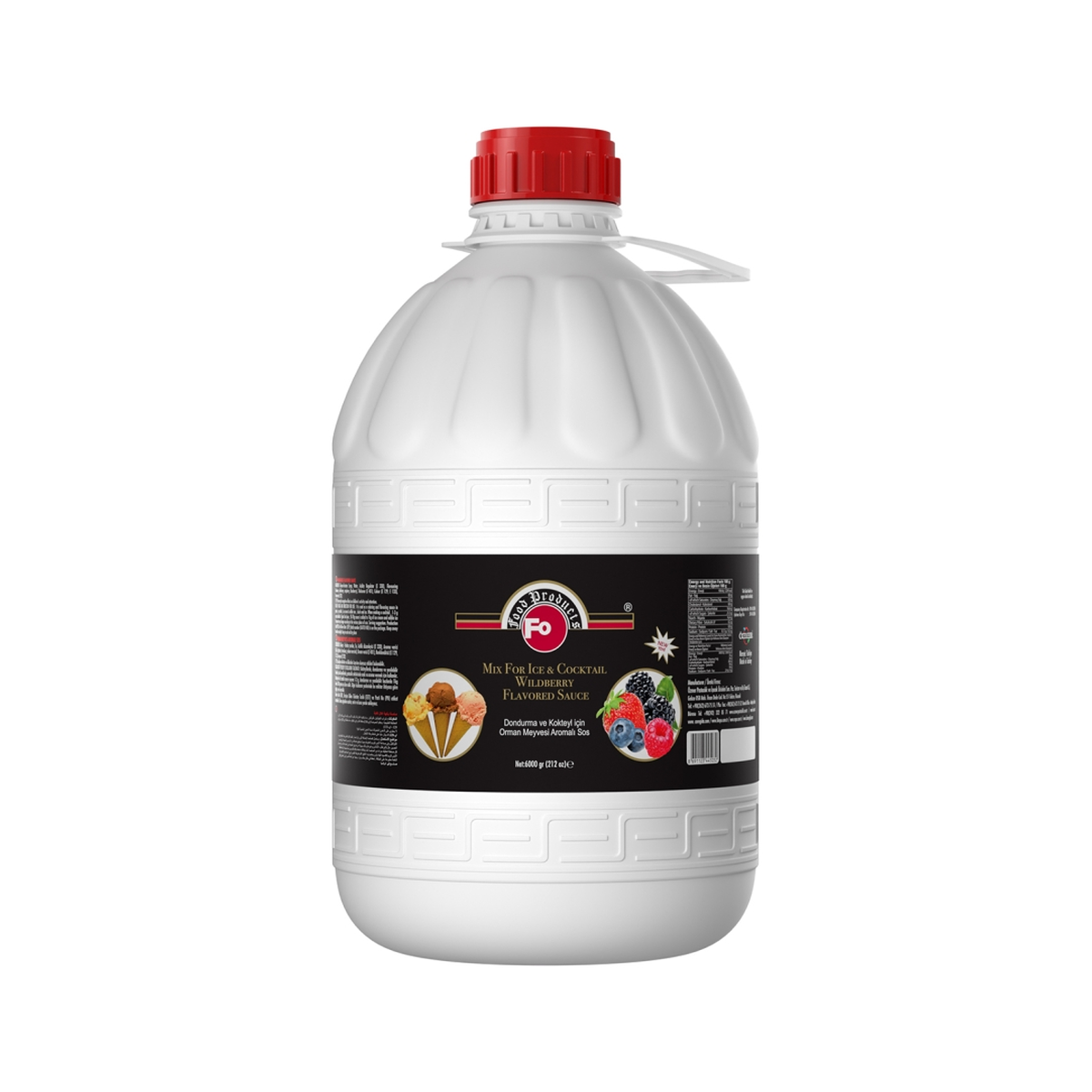 FO Orman Meyveleri Aromalı Dondurma ve Kokteyl Aromalı Sos 6kg