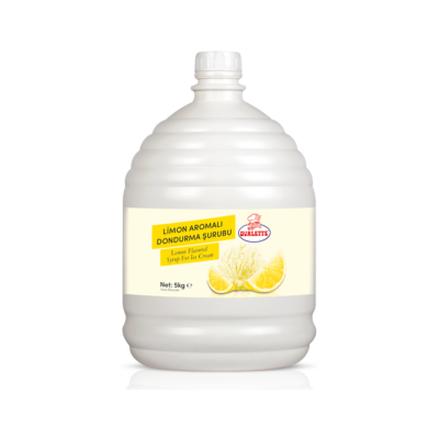 Ovalette Limon Aromalı Dondurma Şurubu 5 kg