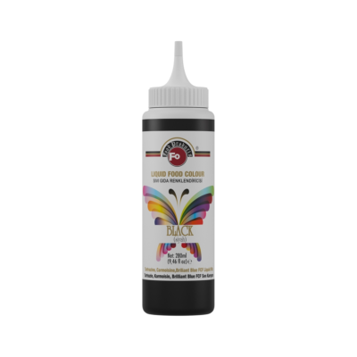 FO Siyah Sıvı gıda Renklendirici 280 ml